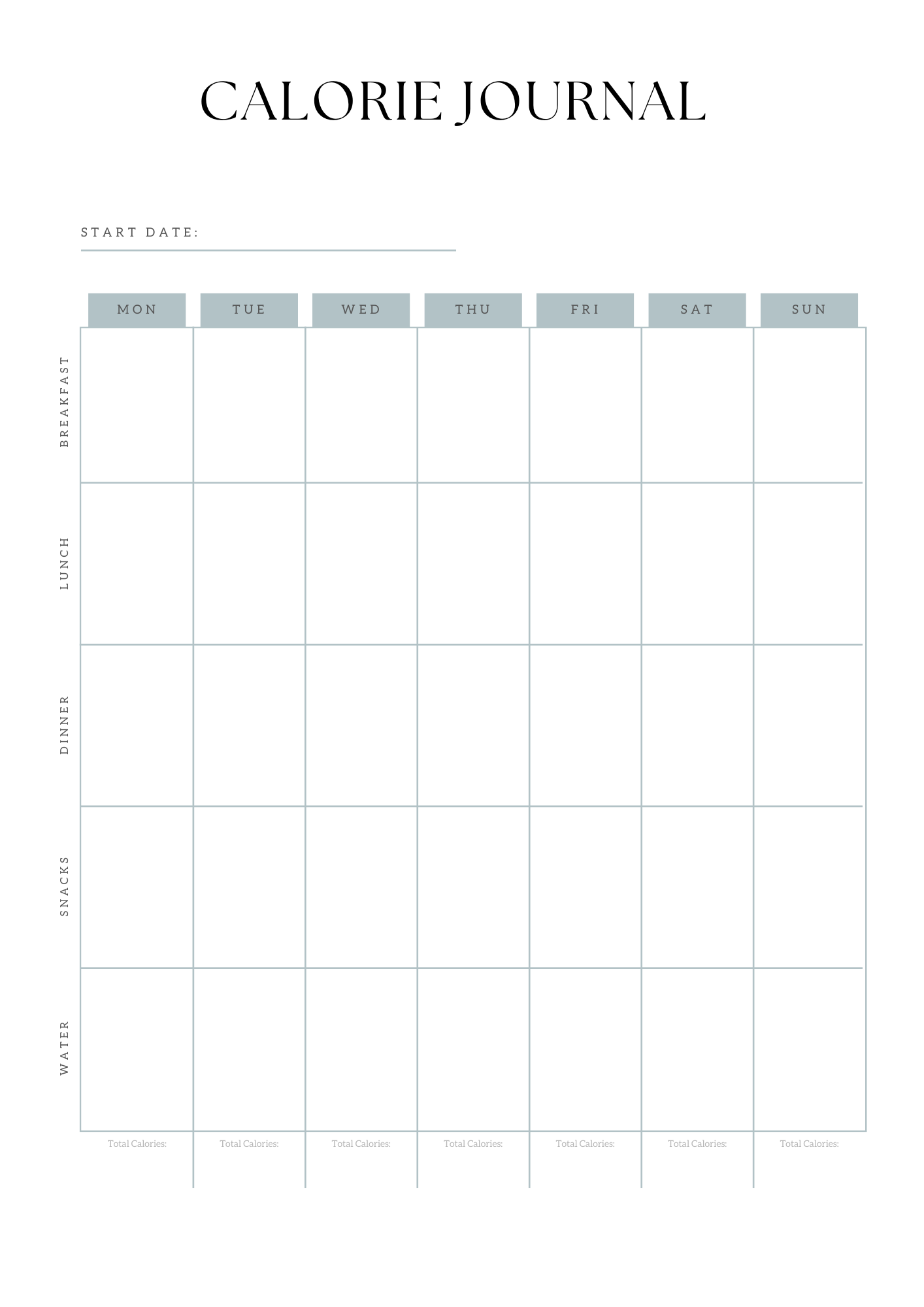 Weight Loss Journal