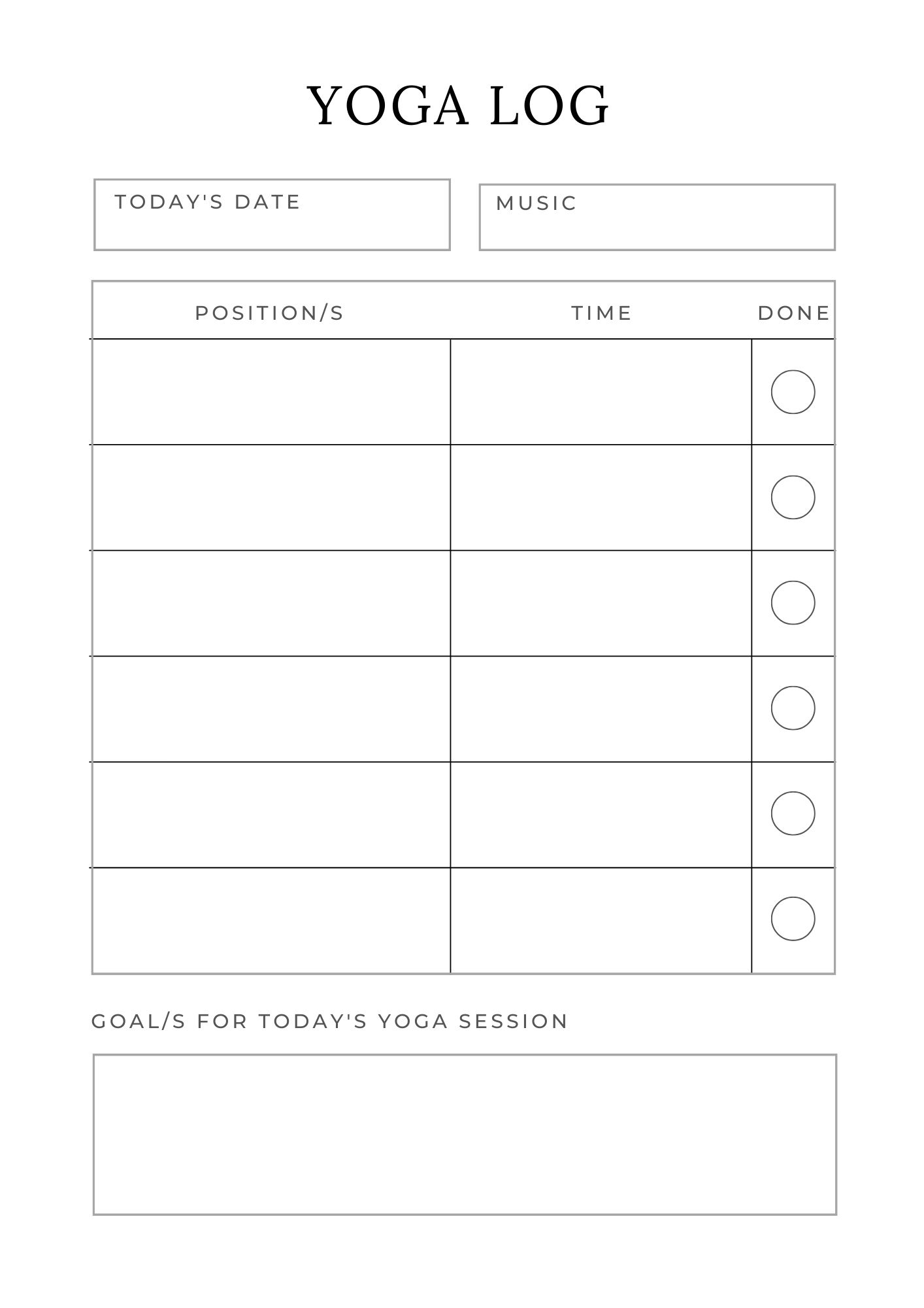 Self Care Planner